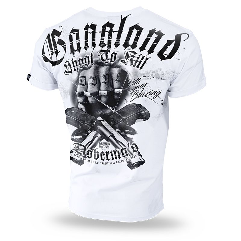 Pro Violence T-Shirt"Gangland" Weiß 